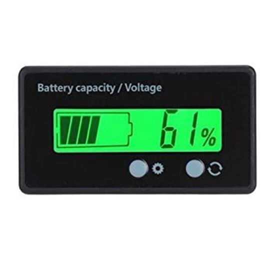 Battery Capacity Indicator Voltmeter Monitor Display