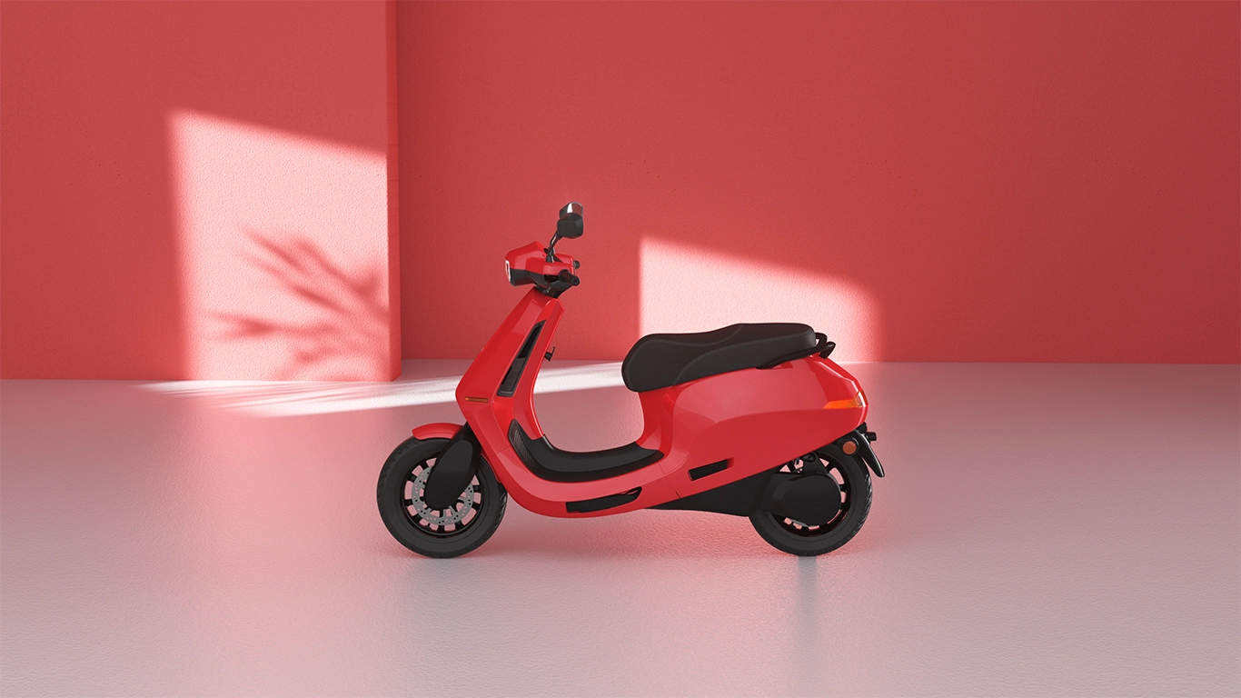 OLA Electric S1 Air with Red color