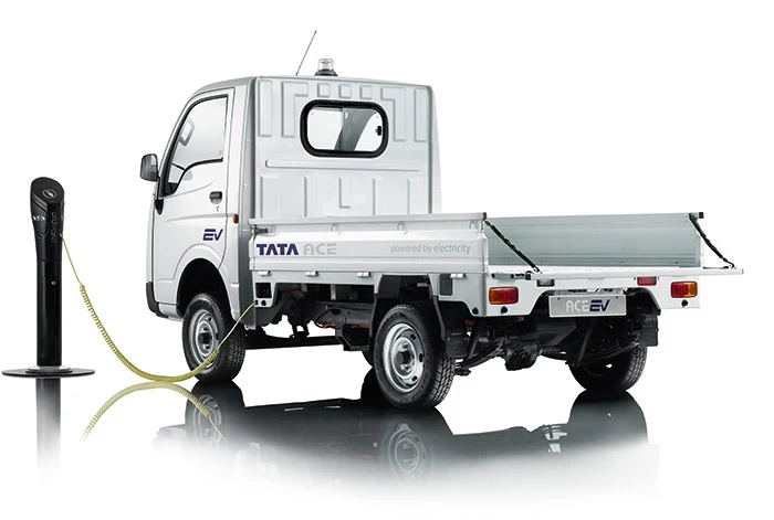 Tata ACE EV with White color