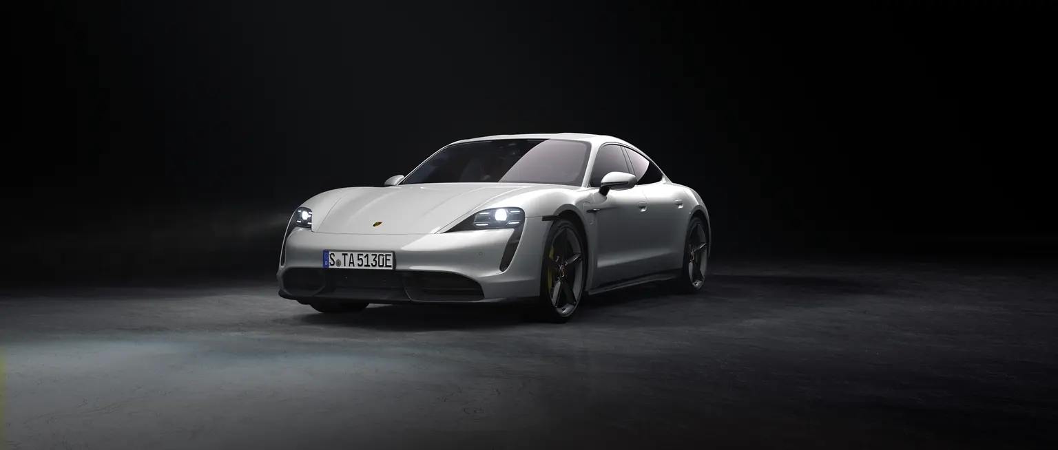 Porsche Taycan  STD with White color
