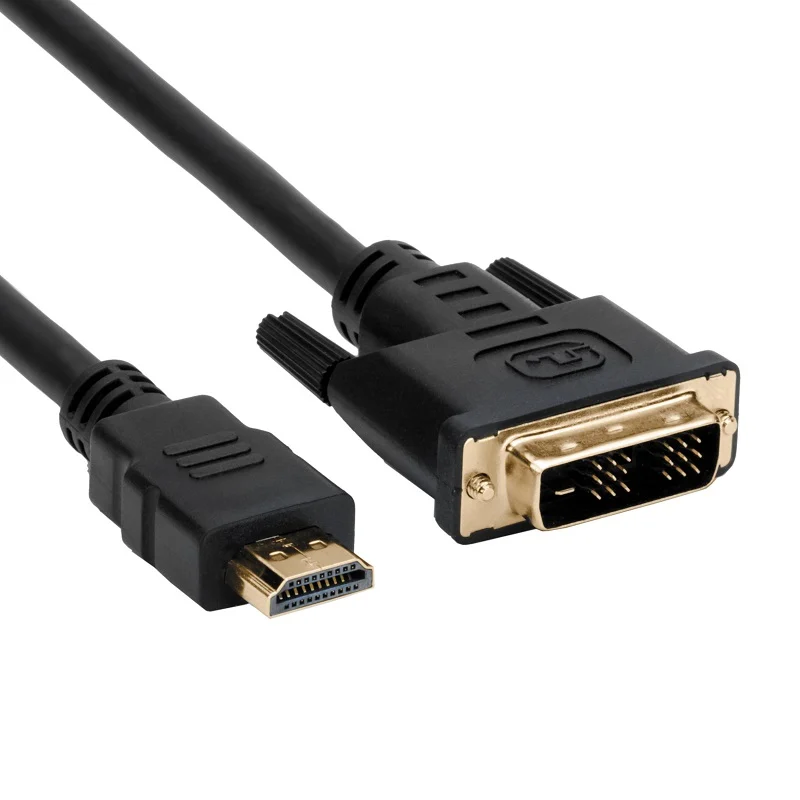 1.8M Pure copper HDMI to DVI Cable with Shielded Wire Double Magnetic Ring Anti-Interference